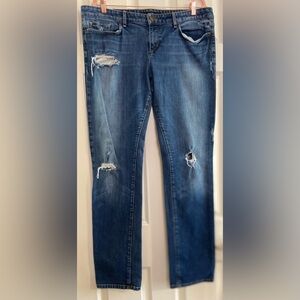 JOE'S JEANS COLLECTOR'S EDITION THE EX-LOVER BOYFRIEND CROP WOMEN SIZE 32 RIPPED